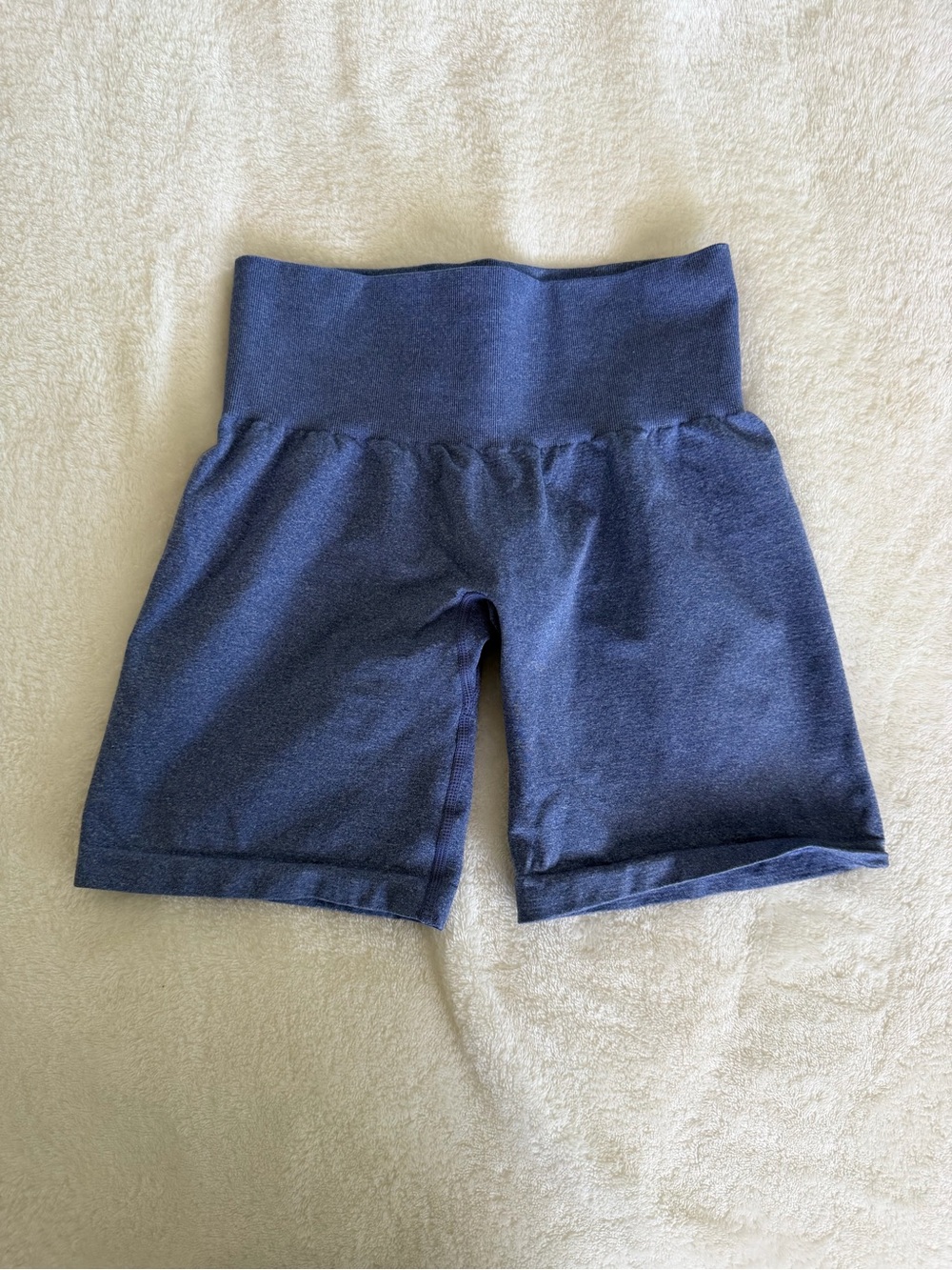 NVGTN Navy High-Waist Bike Shorts